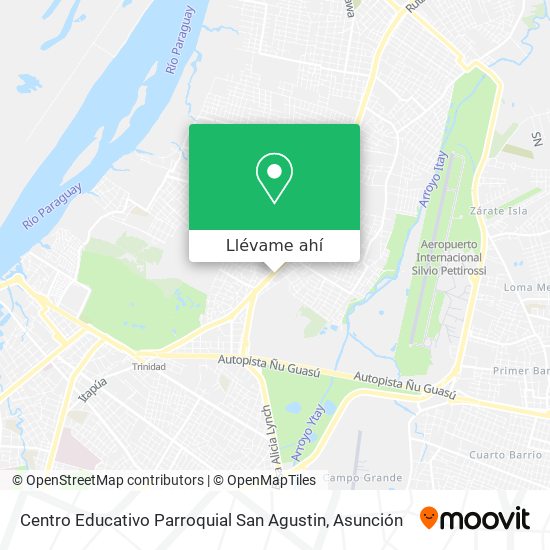 Mapa de Centro Educativo Parroquial San Agustin