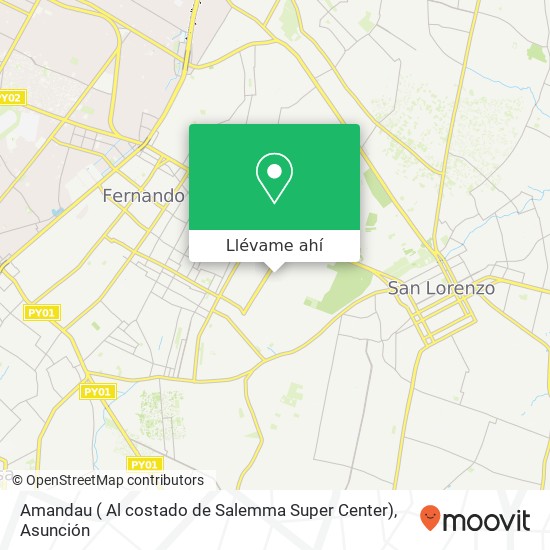 Mapa de Amandau ( Al costado de Salemma Super Center)