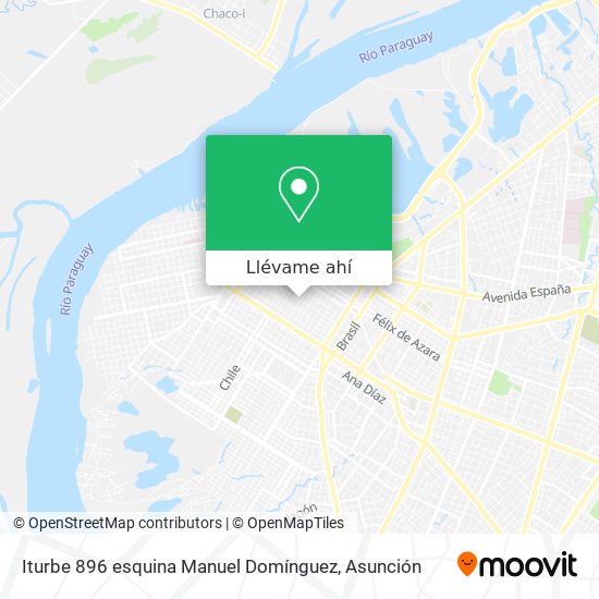 Mapa de Iturbe 896 esquina Manuel Domínguez