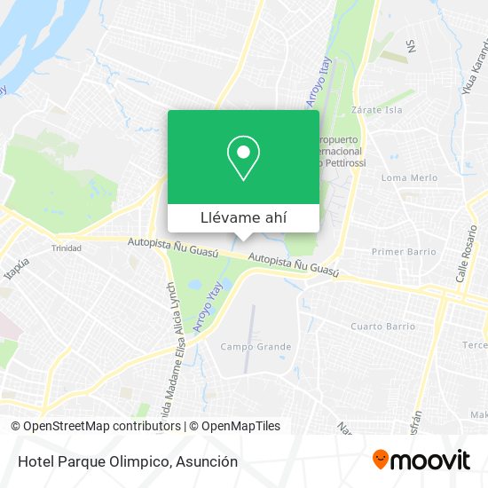 Mapa de Hotel Parque Olimpico