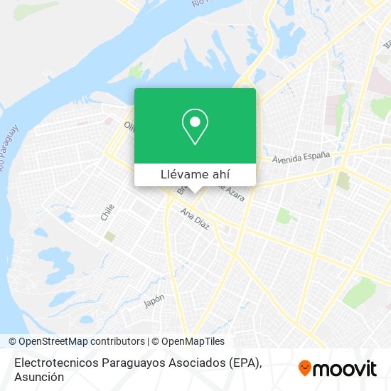 Mapa de Electrotecnicos Paraguayos Asociados (EPA)