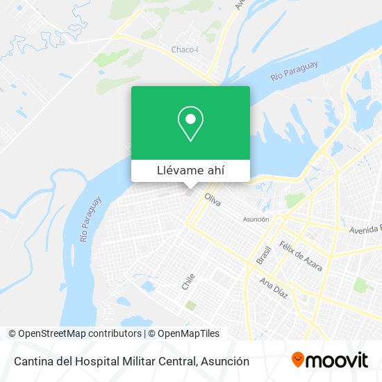 Mapa de Cantina del Hospital Militar Central