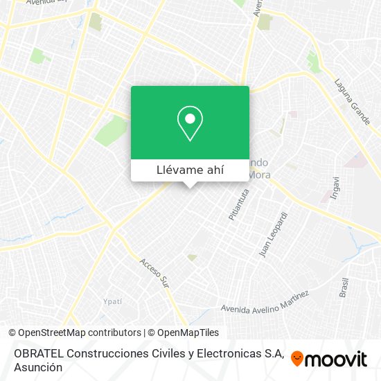 Mapa de OBRATEL Construcciones Civiles y Electronicas S.A