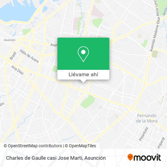 Mapa de Charles de Gaulle casi Jose Marti