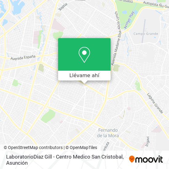 Mapa de LaboratorioDiaz Gill - Centro Medico San Cristobal