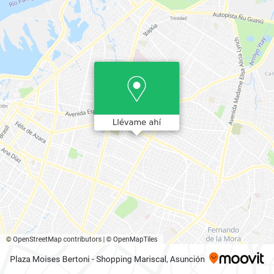 Mapa de Plaza Moises Bertoni - Shopping Mariscal