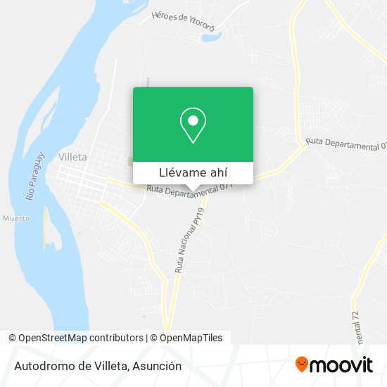 Mapa de Autodromo de Villeta