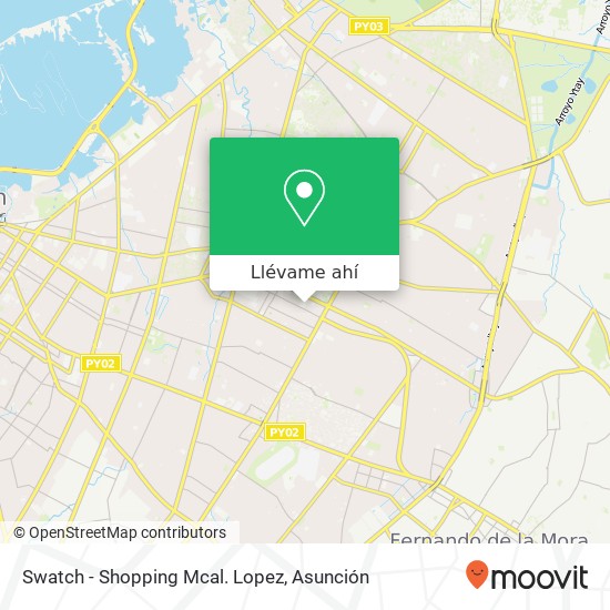 Mapa de Swatch - Shopping Mcal. Lopez