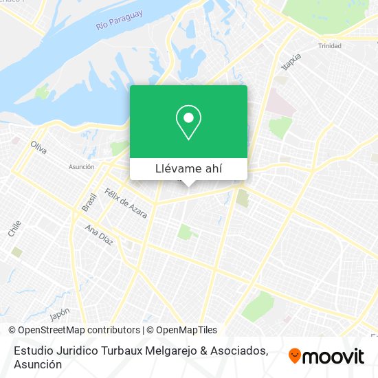 Mapa de Estudio Juridico Turbaux Melgarejo & Asociados