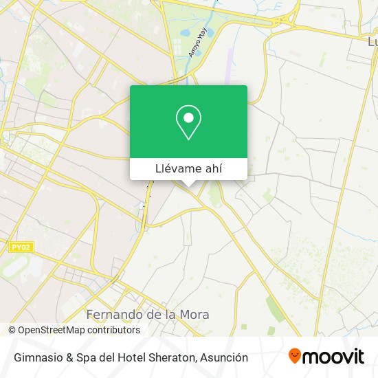 Mapa de Gimnasio & Spa del Hotel Sheraton