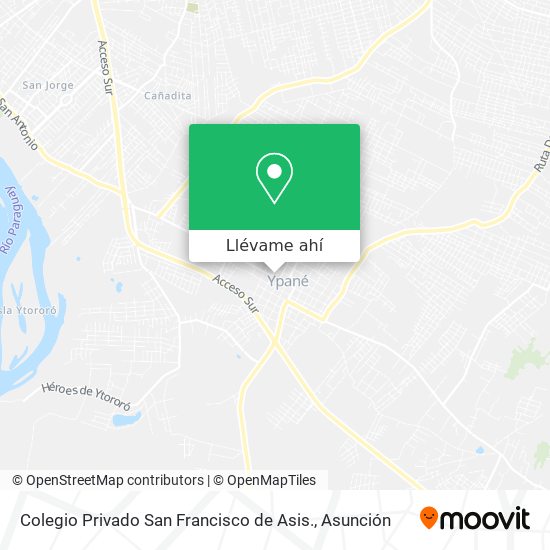 Mapa de Colegio Privado San Francisco de Asis.