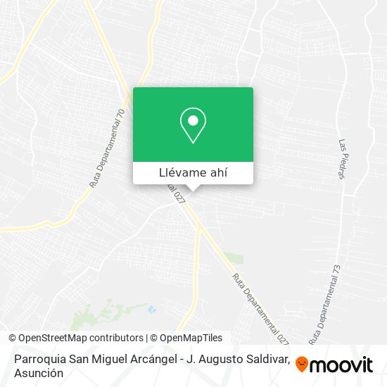 Mapa de Parroquia San Miguel Arcángel - J. Augusto Saldivar