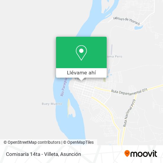 Mapa de Comisaría 14ta - Villeta