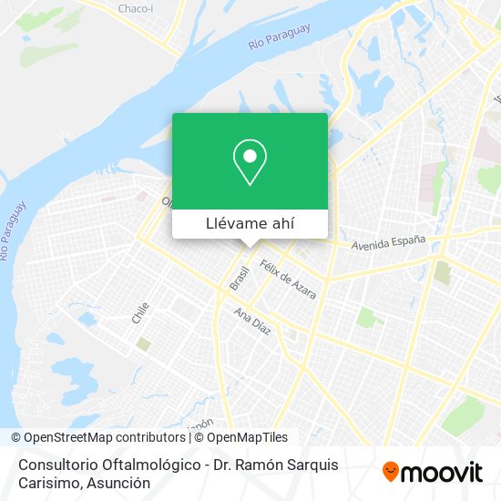 Mapa de Consultorio Oftalmológico - Dr. Ramón Sarquis Carisimo