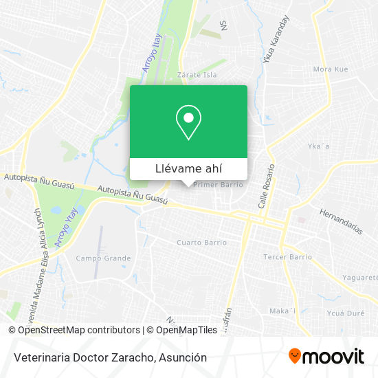Mapa de Veterinaria Doctor Zaracho