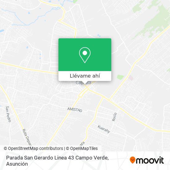 Mapa de Parada San Gerardo Linea 43 Campo Verde