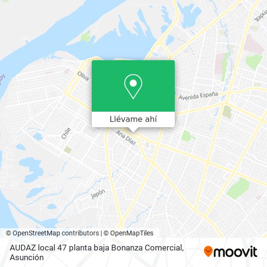 Mapa de AUDAZ local 47 planta baja Bonanza Comercial