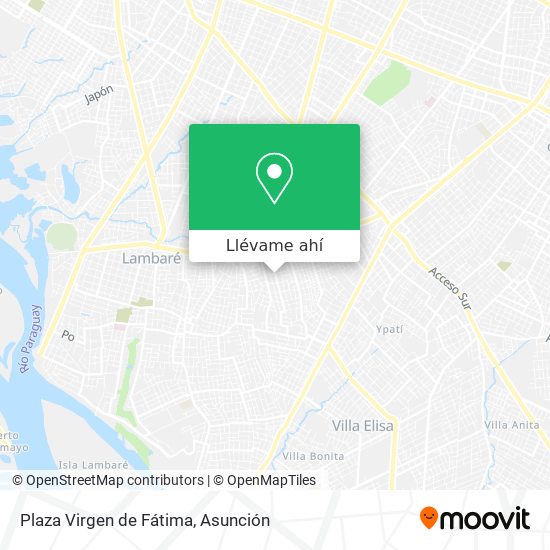 Mapa de Plaza Virgen de Fátima