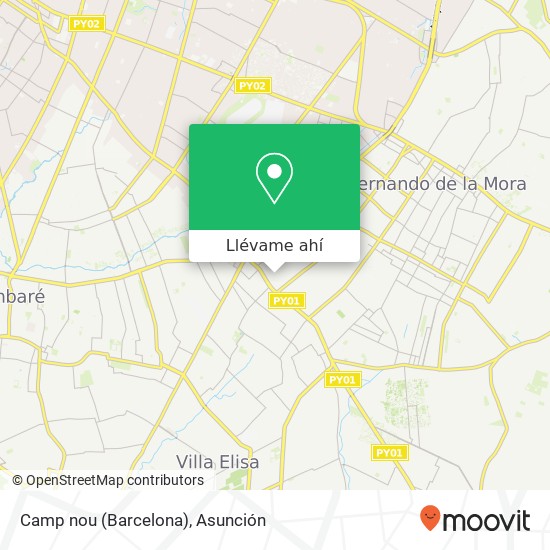 Mapa de Camp nou (Barcelona)