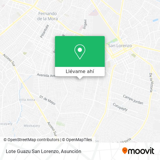 Mapa de Lote Guazu San Lorenzo