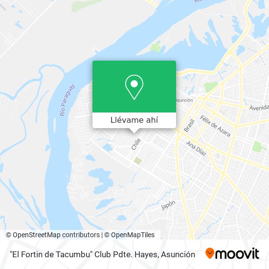 Mapa de "El Fortin de Tacumbu" Club Pdte. Hayes