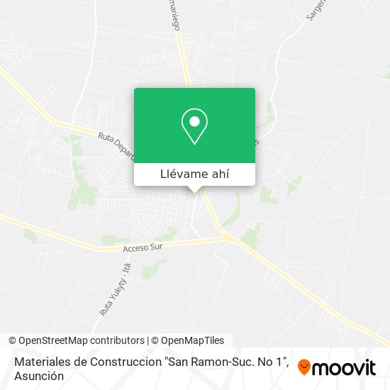 Mapa de Materiales de Construccion "San Ramon-Suc. No 1"