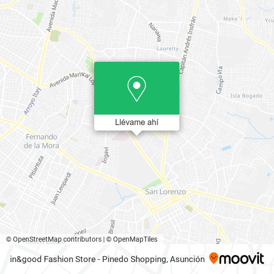 Mapa de in&good Fashion Store - Pinedo Shopping