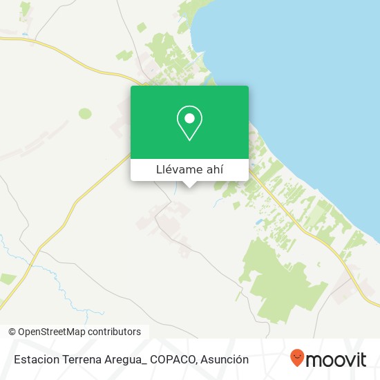Mapa de Estacion Terrena Aregua_ COPACO