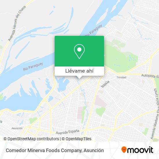 Mapa de Comedor Minerva Foods Company