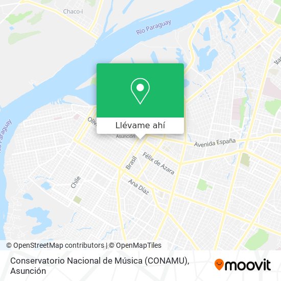 Mapa de Conservatorio Nacional de Música (CONAMU)