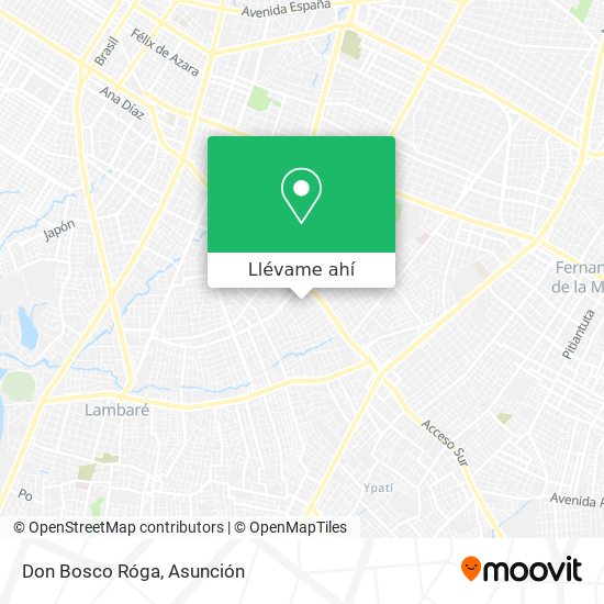 Mapa de Don Bosco Róga
