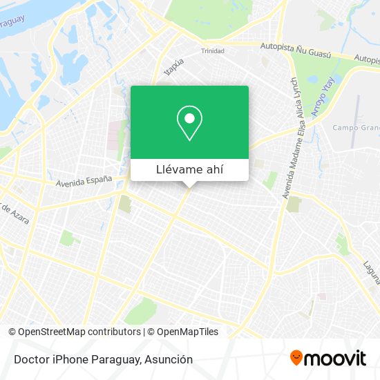 Mapa de Doctor iPhone Paraguay