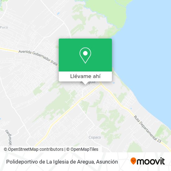 Mapa de Polideportivo de La Iglesia de Aregua