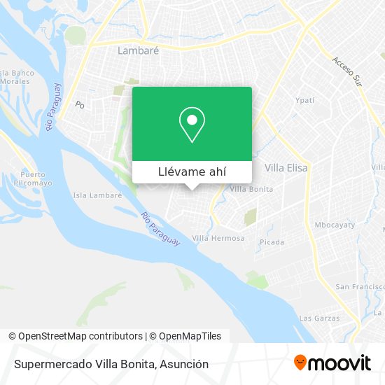 Mapa de Supermercado Villa Bonita