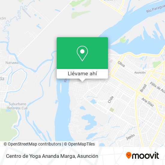 Mapa de Centro de Yoga Ananda Marga