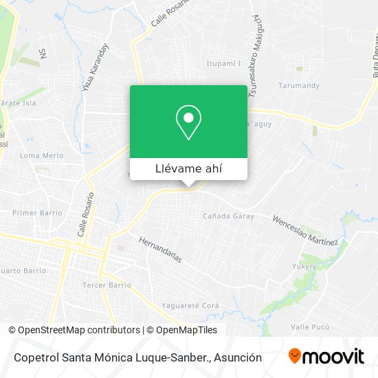 Mapa de Copetrol Santa Mónica Luque-Sanber.