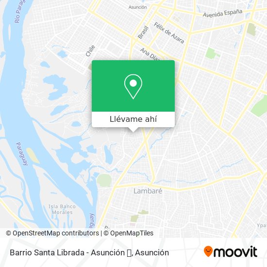 Mapa de Barrio Santa Librada - Asunción 🍃