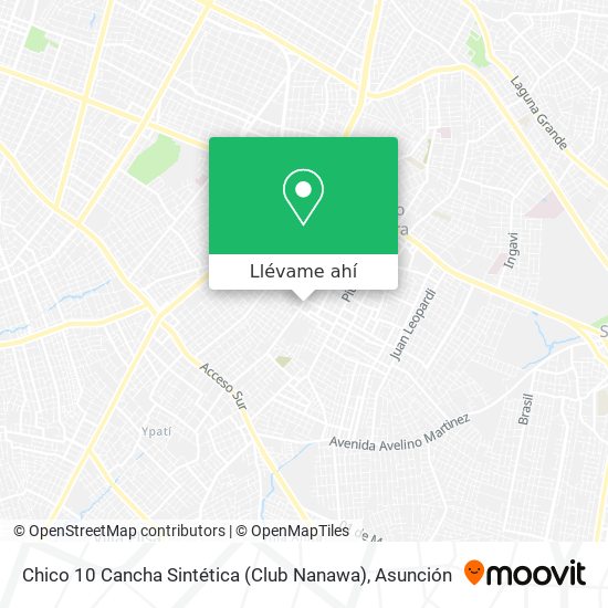 Mapa de Chico 10 Cancha Sintética (Club Nanawa)