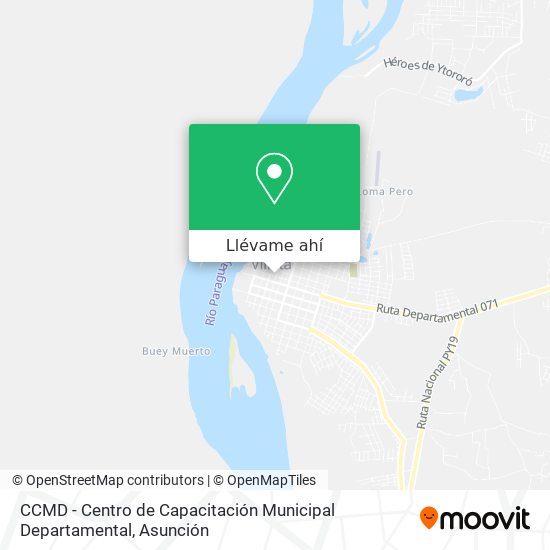 Mapa de CCMD - Centro de Capacitación Municipal Departamental