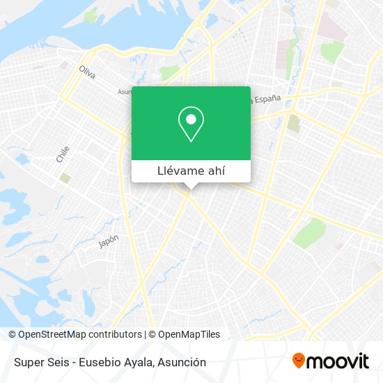 Mapa de Super Seis - Eusebio Ayala