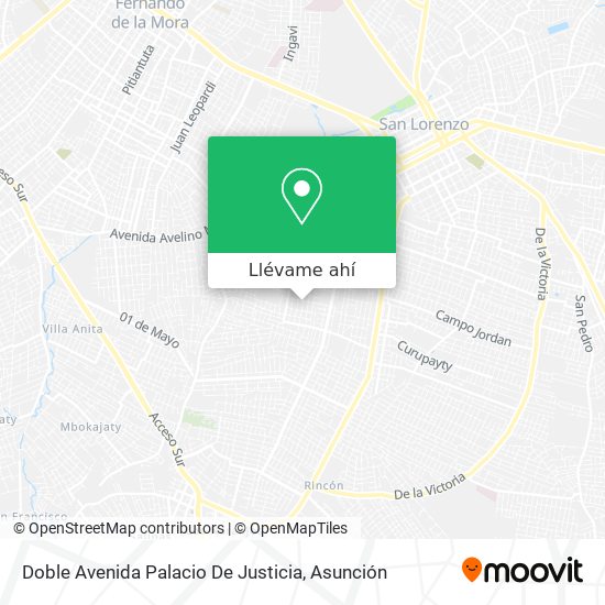 Mapa de Doble Avenida Palacio De Justicia