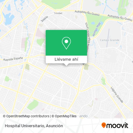 Mapa de Hospital Universitario