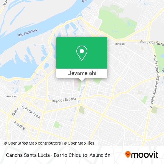 Mapa de Cancha Santa Lucia - Barrio Chiquito