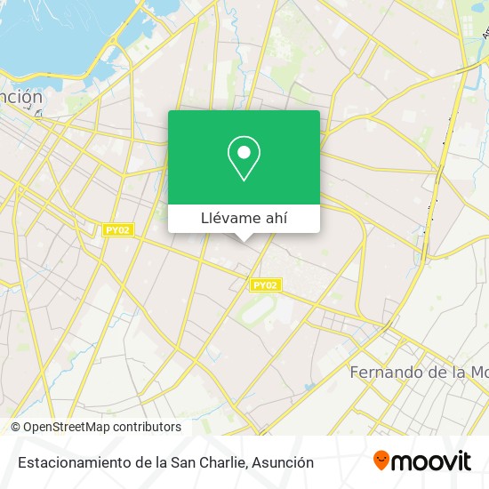 Mapa de Estacionamiento de la San Charlie