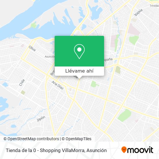Mapa de Tienda de la 0 - Shopping VillaMorra