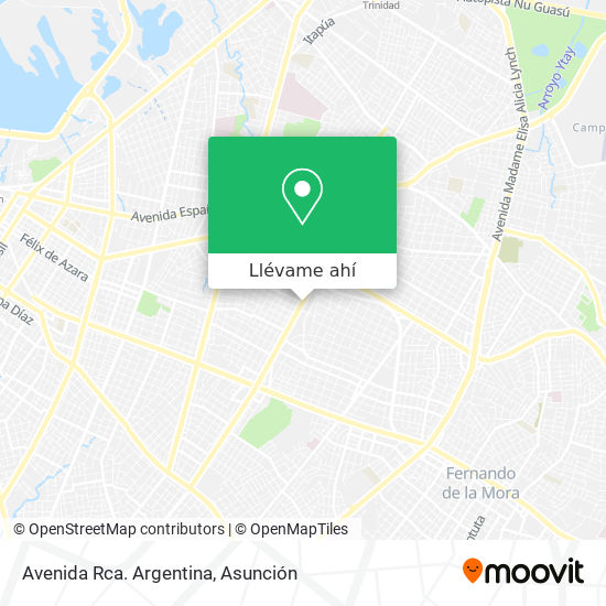 Mapa de Avenida Rca. Argentina