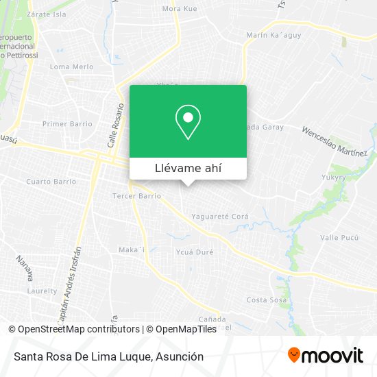 Mapa de Santa Rosa De Lima Luque