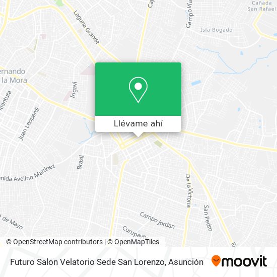 Mapa de Futuro Salon Velatorio Sede San Lorenzo