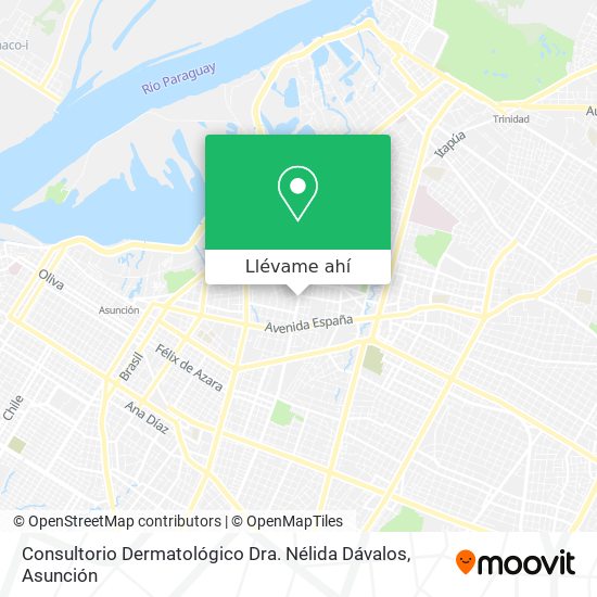 Mapa de Consultorio Dermatológico Dra. Nélida Dávalos
