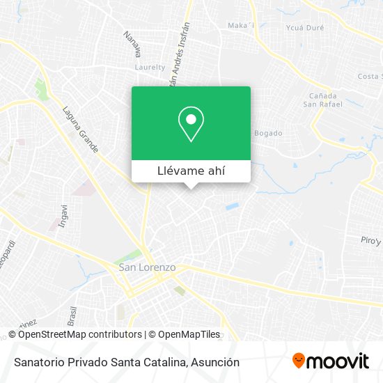 Mapa de Sanatorio Privado Santa Catalina